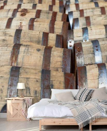 Mural de pared Barriles whisky bourbon