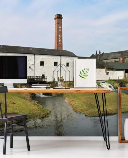 Old White Distillery Building Wallpaper