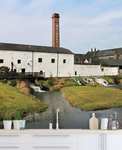 Old White Distillery Building Wallpaper