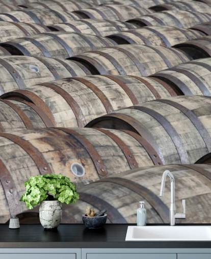 Fondo de pantalla Filas de barriles