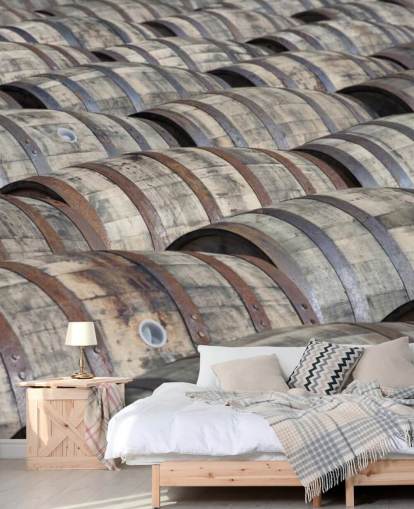 Fondo de pantalla Filas de barriles