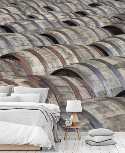 Rader av Whisky Fat Bakgrunn Rader av Whisky Fat Bakgrunn