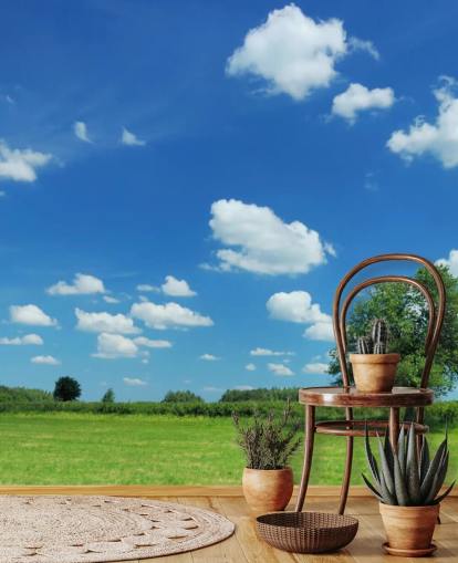 Blauer Himmel und weiße Wolken Himmel Wallpaper