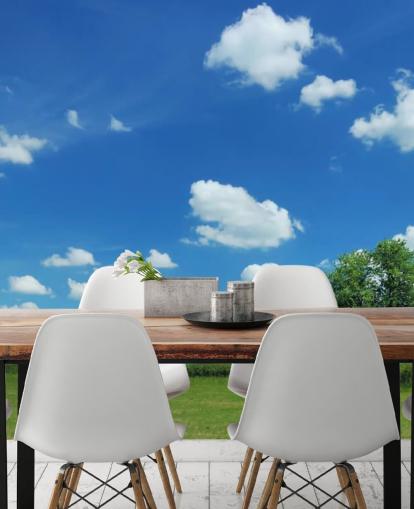 Blue Sky and White Clouds Sky Wallpaper Blue Sky and White Clouds Sky Wallpaper