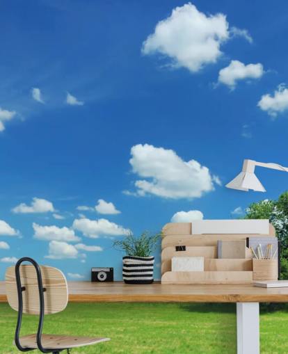 Blue Sky and White Clouds Sky Wallpaper Blue Sky and White Clouds Sky Wallpaper