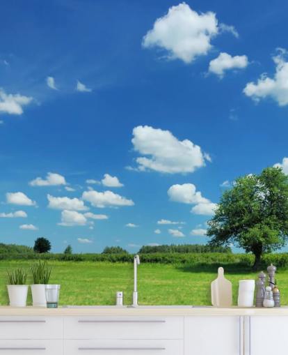 Blauer Himmel und weiße Wolken Himmel Wallpaper