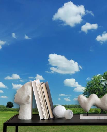 Blue Sky and White Clouds Sky Wallpaper