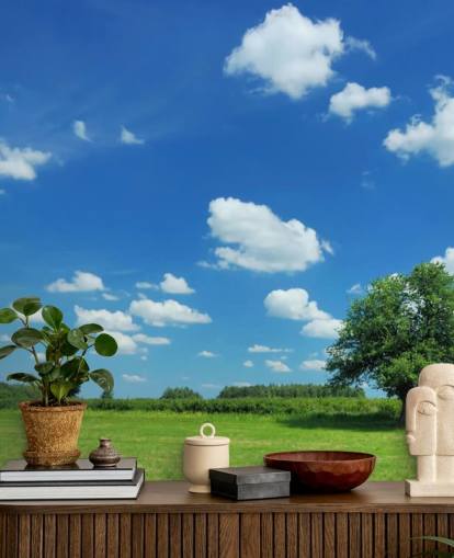 Blue Sky and White Clouds Sky Wallpaper