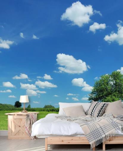 Blue Sky and White Clouds Sky Wallpaper