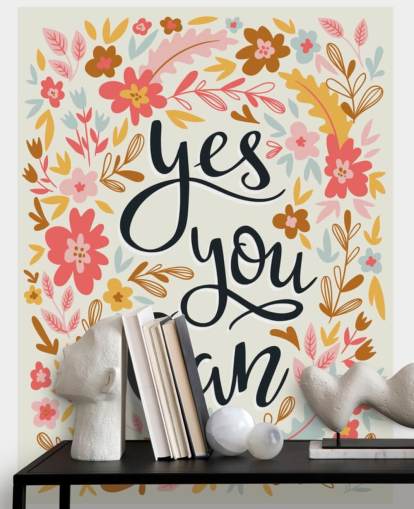 Papel pintado Yes Your Can