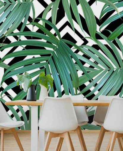 Banana Leaf Pattern Wallpaper