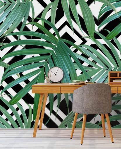 Banana Leaf Patroon Behang