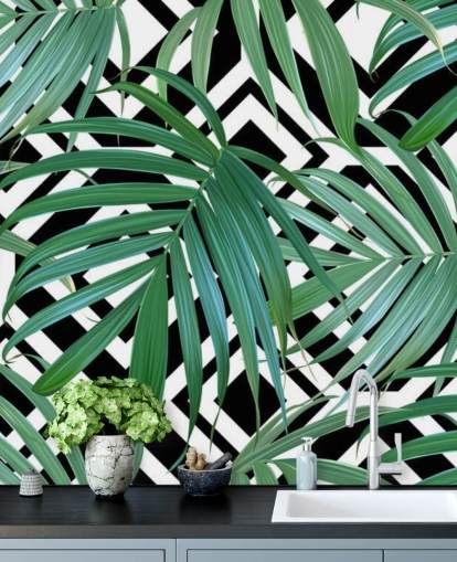 Banana Leaf Pattern Papel