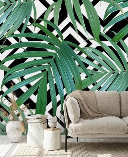 Banana Leaf Patroon Behang