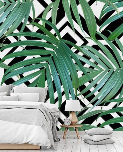 Banana Leaf Pattern Wallpaper