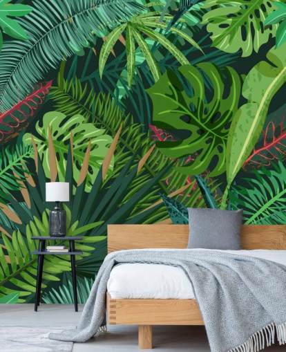 Papel de parede Monstera Leaves