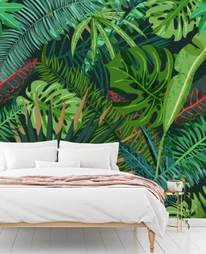 Papel pintado Hojas de monstera