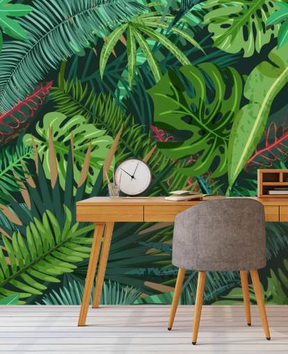 Monstera-Blätter Fototapete