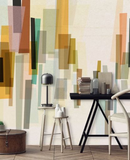 lyst retro tilpasset tapetmaleri kalt Blurred av Nicola Evans for soverom, stuer og spiserom