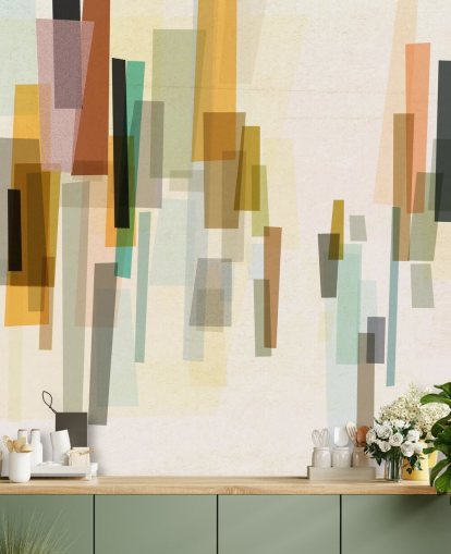 Helles individuelles Retro-Tapeten-Wandbild namens Blurred von Nicola Evans für Schlafzimmer, Wohnzimmer und Esszimmer Helles individuelles Retro-Tapeten-Wandbild namens Blurred von Nicola Evans für Schlafzimmer, Wohnzimmer und Esszimmer