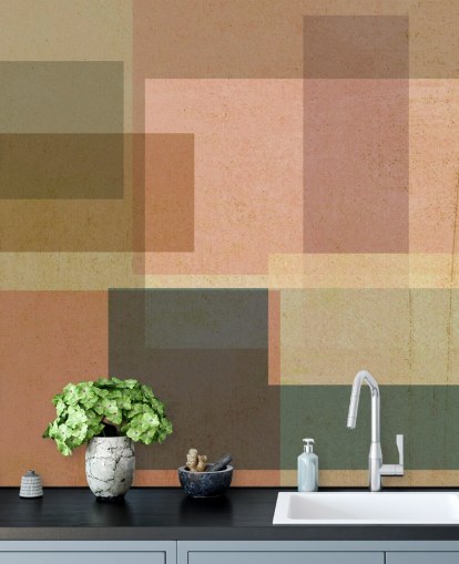 pink and brown abstract art wallpaper