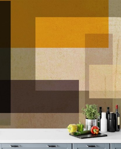 peinture murale Yellow Light