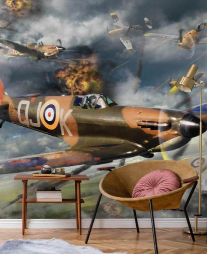 Spitfire Battle Vægmaleri