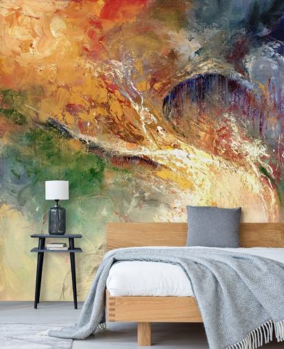 colourful abstract painting wallpaper