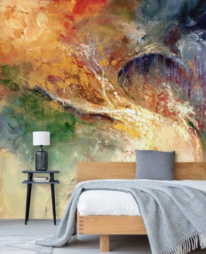 papier peint peinture abstraite colorée