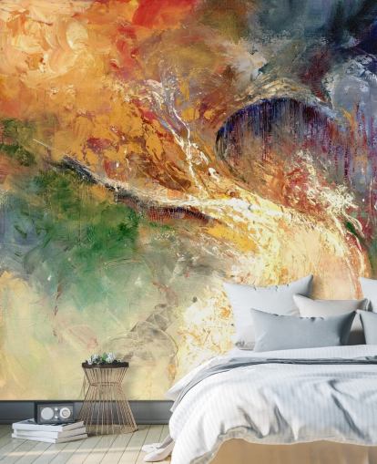 papier peint peinture abstraite colorée