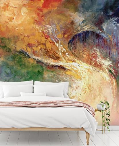 colourful abstract painting wallpaper