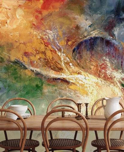 papier peint peinture abstraite colorée