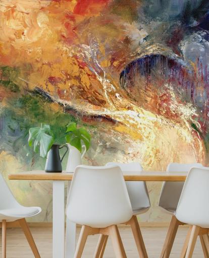 papier peint peinture abstraite colorée