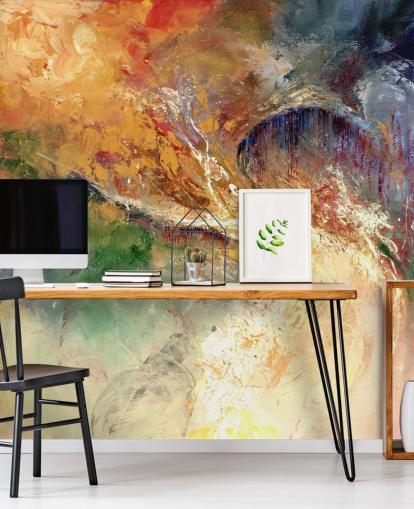 colourful abstract painting wallpaper