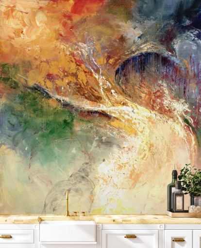 papier peint peinture abstraite colorée