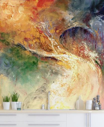 papel pintado colorido pintura abstracta