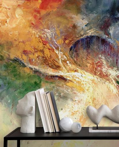 papier peint peinture abstraite colorée