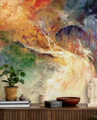 colourful abstract painting wallpaper