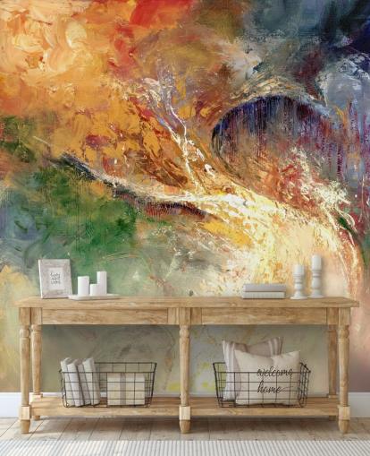 colourful abstract painting wallpaper