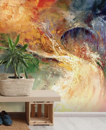 colourful abstract painting wallpaper