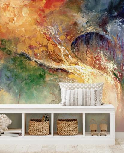 colourful abstract painting wallpaper