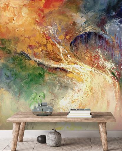 papier peint peinture abstraite colorée