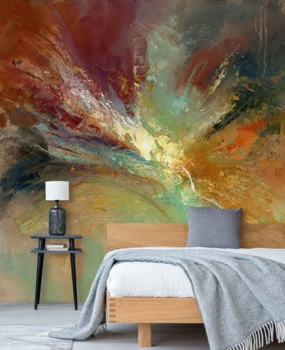 colourful abstract painting wallpaper