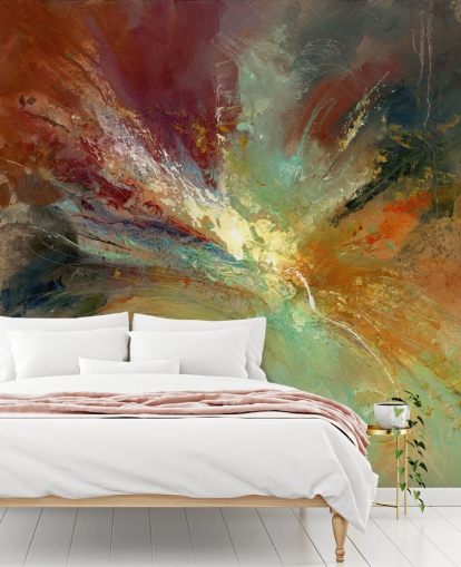 colourful abstract painting wallpaper