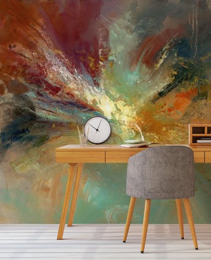colourful abstract painting wallpaper