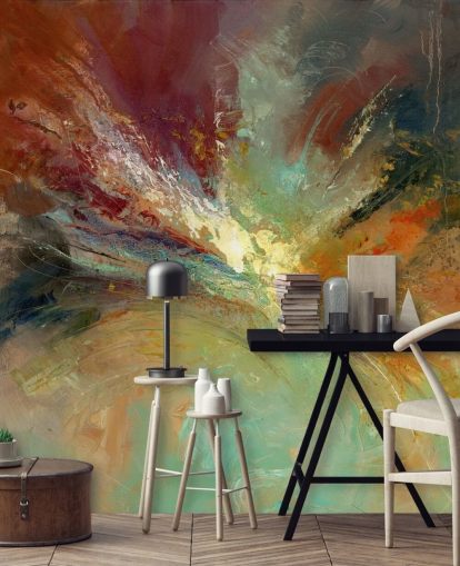 carta da parati colorata pittura astratta
