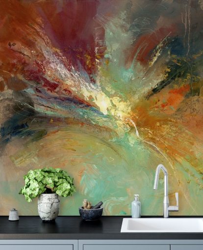 colourful abstract painting wallpaper