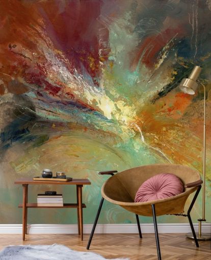 colourful abstract painting wallpaper