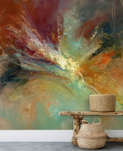colourful abstract painting wallpaper