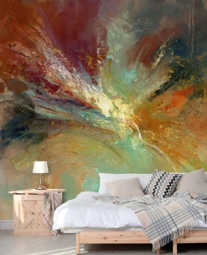 colourful abstract painting wallpaper